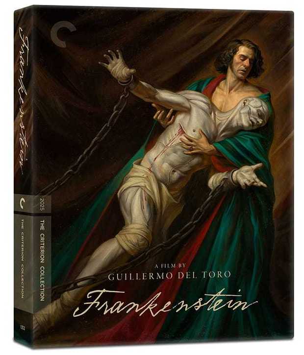 Diseño del bluray de Frankenstein.