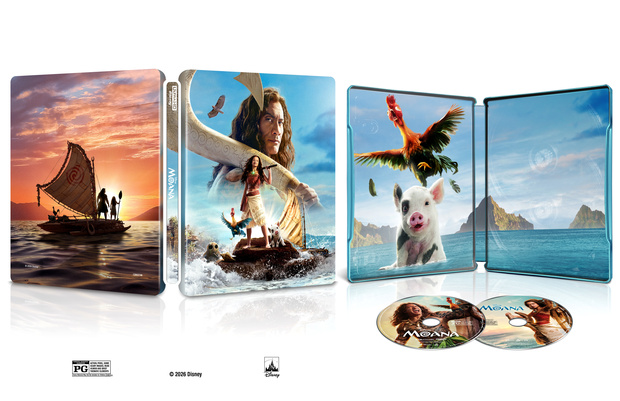 Diseño del steelbook de "Vaiana"