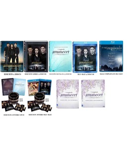Todas las ediciones que se pondran a la venta de amanecer parte 2