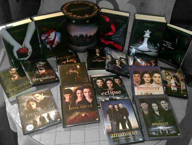 Mi colección de la saga Crepúsculo