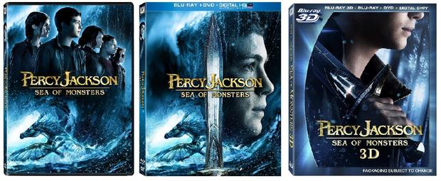 Sorprendentes portadas para el lanzamiento de Percy Jackson y el mar de los monstruos.