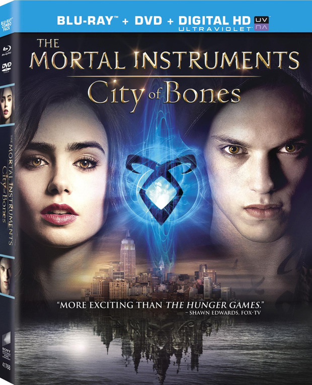 Cazadores de sombras ciudad de hueso blu-ray USA.