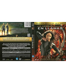 Caratula de Los Juegos del Hambre: En Llamas edición especial Blu-Ray