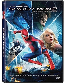 Portada del DVD de The amazing Spider-Man 2 el poder de electro.