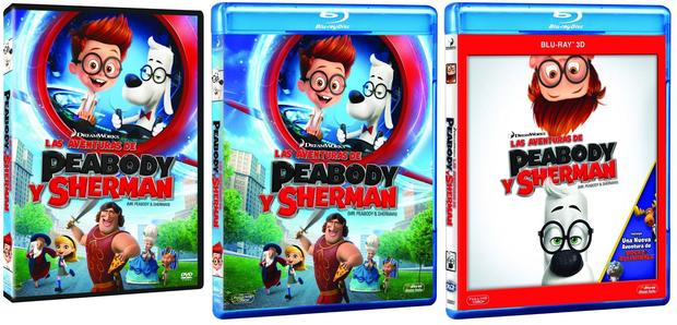 Ediciones de "Las aventuras de Peabody y Sherman".