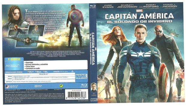 Caratula de "Capitan America: El soldado de invierno".