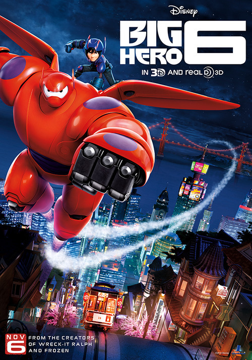 Espectacular poster final de Big Hero 6.