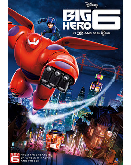 Espectacular poster final de Big Hero 6.
