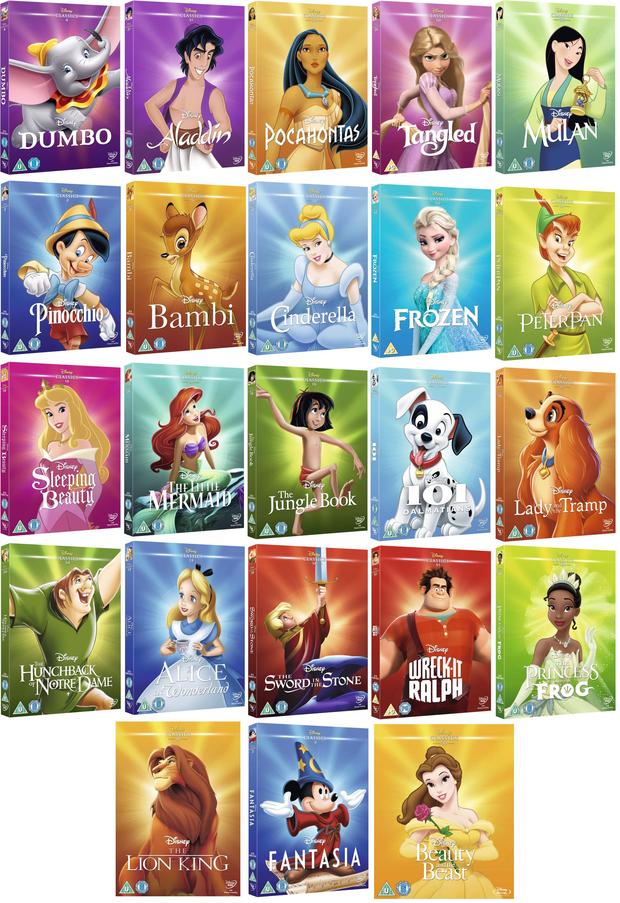Las nuevas ediciones de los clasicos Disney.
