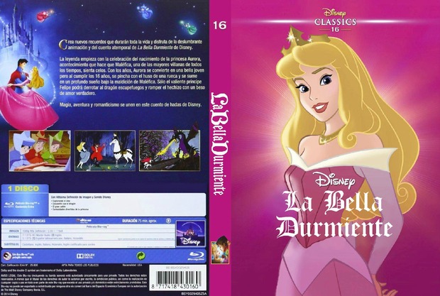Clasico Nº16 "La bella durmiente" caratula.
