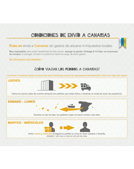 Información sobre los pedidos a Canarias en fnac.es