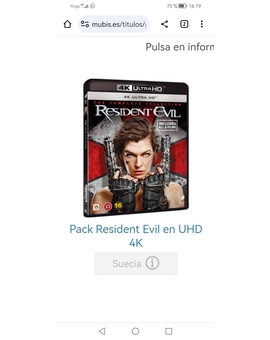 Resident evil pack 4k sueco o de Dinamarca todas en castellano