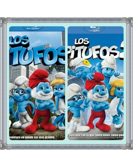 Caratulas Los Pitufos 1 y 2 semejantes!!!