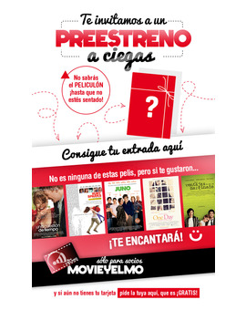 Yelmo me invita a un pase a ciegas. ¿Qué película creéis que será?