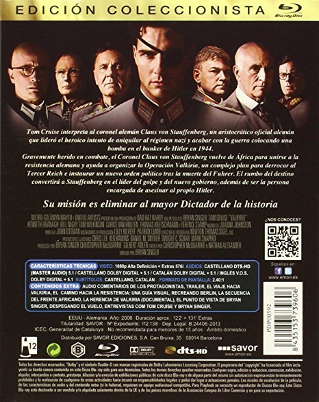 Valkiria (edición especial Blu Ray)