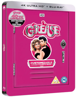 Steelbooks de Grease en Blu-ray y 4k en Zavvi