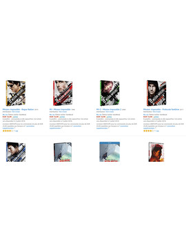 Nuevos steelbooks de la saga Mision Imposible en Amazon FR