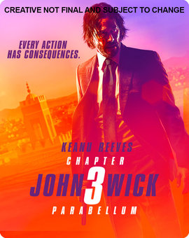 steelbook 4k John Wick 3 + moneda + estuche en zavvi