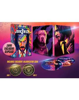 Diseño final steelbook John Wick 3 zavvi