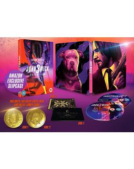 Diseño definitivo y contenido de steelbook 'John Wick 3'  de Amazon UK