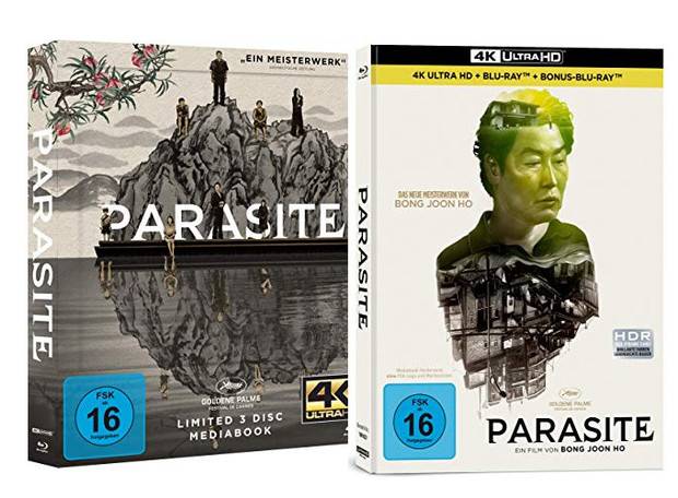 Contenido Extra de las ediciones de 'Parásitos' en Alemania.