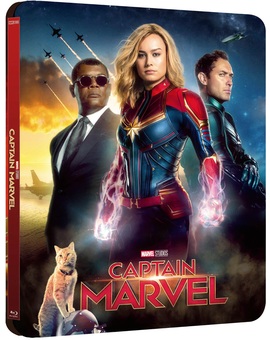 Steelbook con funda lenticular de 'Capitana Marvel' en zavvi