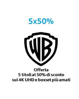 Ofertas de 5 al 50% de warner en Amazon Italia