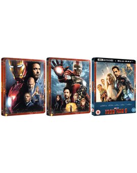 La trilogia de Iron Man en Steelbook 4k, volverá a estar disponible en Zavvi