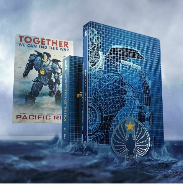 Diseño final del steelbook 4k de 'Pacific Rim' Titans of cult