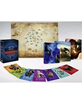 Boxset trilogia steelbook 'Como entrenar a tu dragón' 4k 