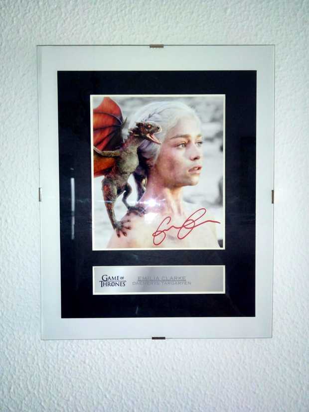 Cuadro firmado Juego de Tronos Emilia Clarke