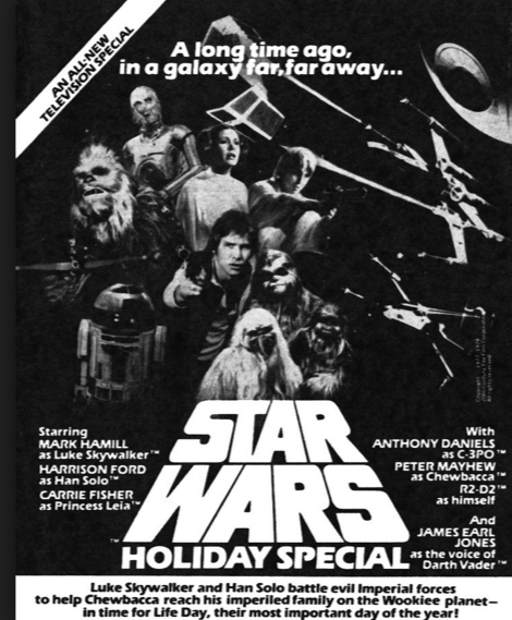 ...si quereis "frikear" un poco: El especial de Navidad de STAR WARS, EL DIA DE LA VIDA, Doblaje original latino de 1978.