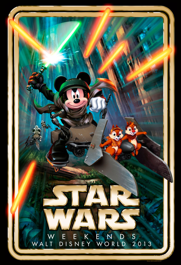 DISNEY DESVELA UN PRIMER PÓSTER EMPLEANDO EL UNIVERSO CREADO POR GEORGE LUCAS.