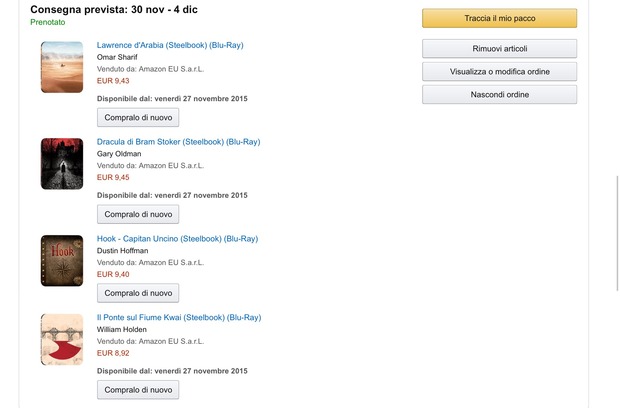 Tercer retraso de pedido en Amazon.it