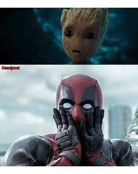 Baby Groot es taaaaan mono