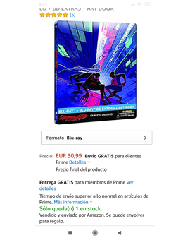 Steel Spider-Man: Un Nuevo Universo 1 en Stock