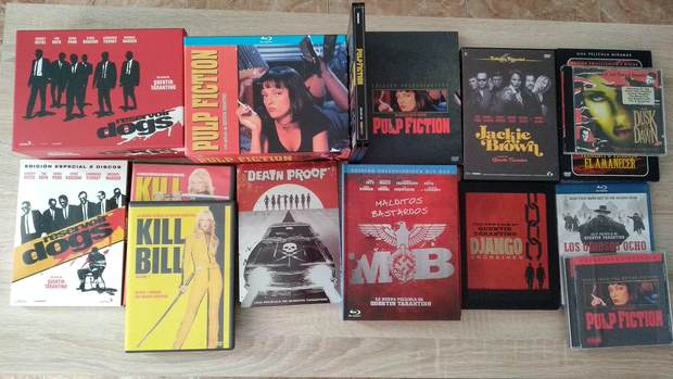 Mi colección de Quentin Tarantino. Hoy se estrena Érase una Vez en Hollywood!