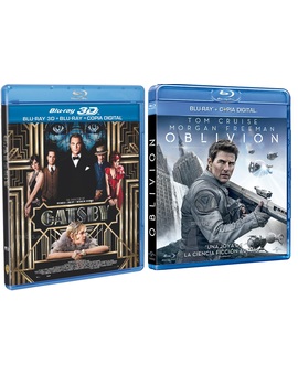 el gran gatsby 3D y oblivion por 5€ cada una en el alcampo