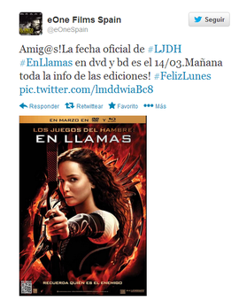 Fecha oficial BD y DVD de En Llamas en España