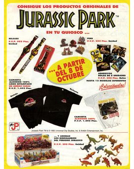 Publicidad jurásica vintage