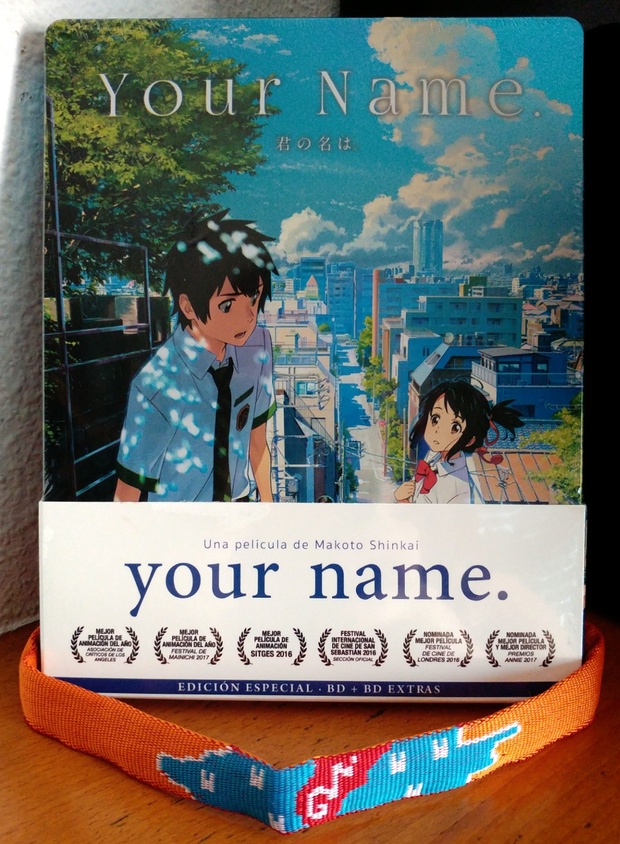 Recibida hoy 7/11/17 "Your Name" Steelbook + pulsera