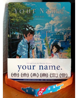 Recibida hoy 7/11/17 "Your Name" Steelbook + pulsera