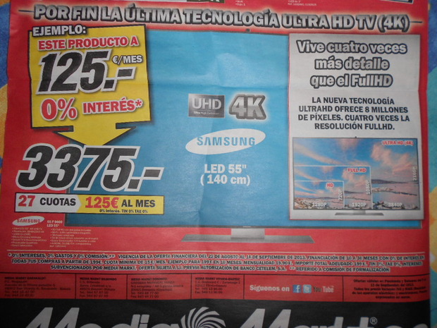 ¿Quien quiere una supertele 4K?