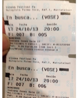 Genial volver a ver a Indiana en el cine, y gratis.