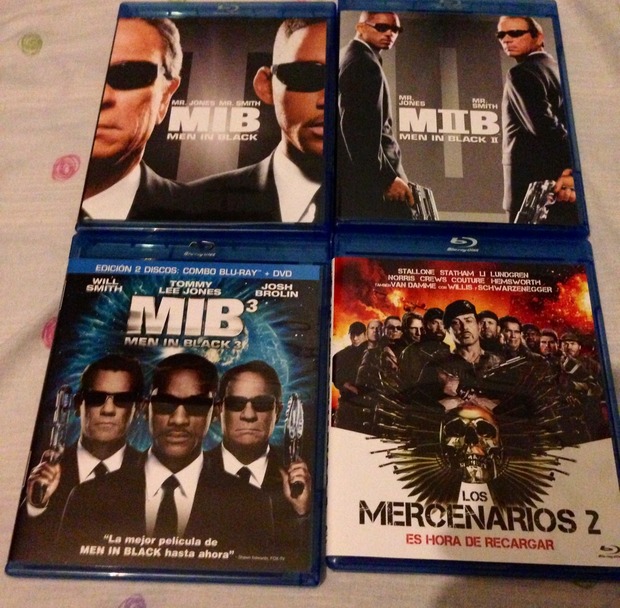 2x1 MM TRILOGIA MEN IN BLACK Y LOS MERCENARIOS 2 TODO POR 30,89