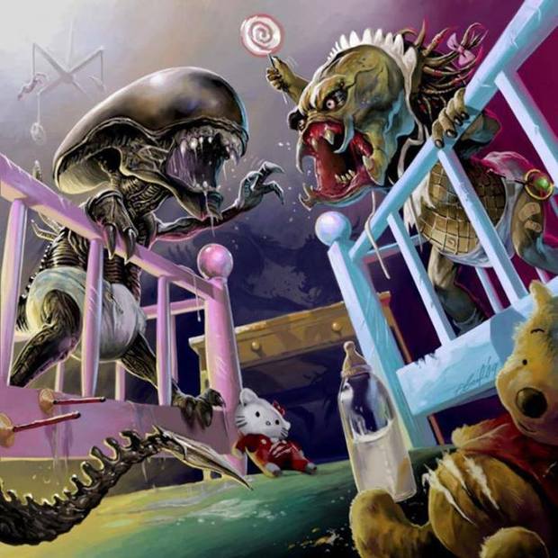Alien Junior vs Predator Junior