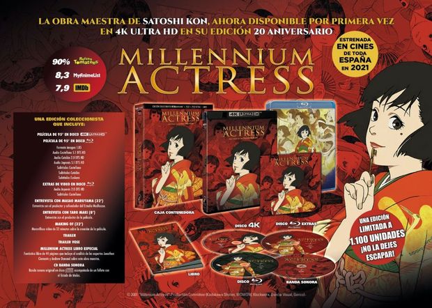 MILLENNIUM ACTRESS A LA VENTA 10 DE NOVIEMBRE 2021