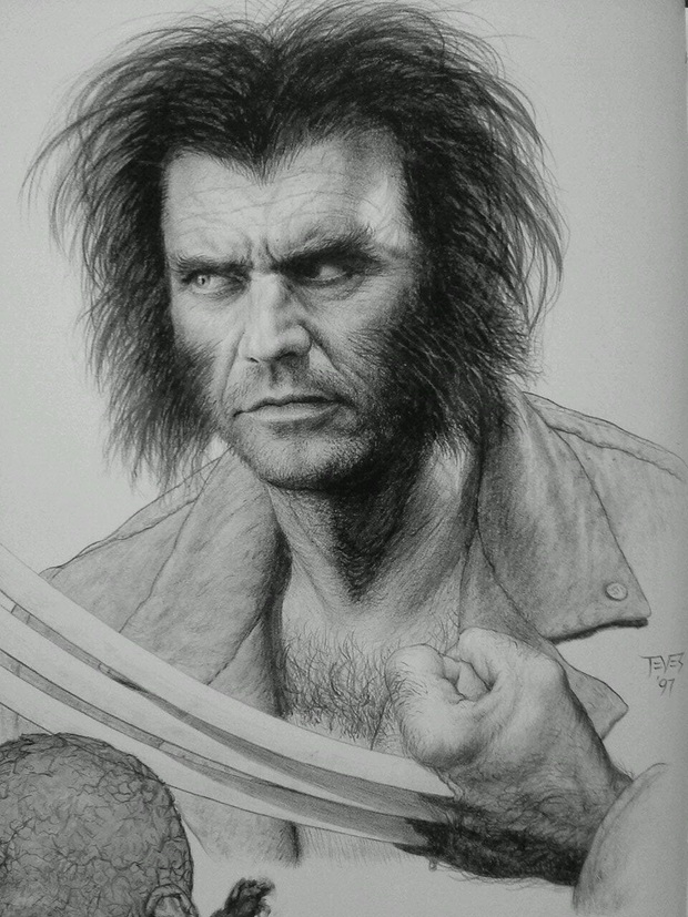 Concept del Lobezno de 1997 si Mel Gibson hubiera aceptado el papel ¿QUÉ OS PARECE?