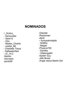 NOMINADOS