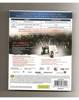300 edición premium/libro - Caratula trasera